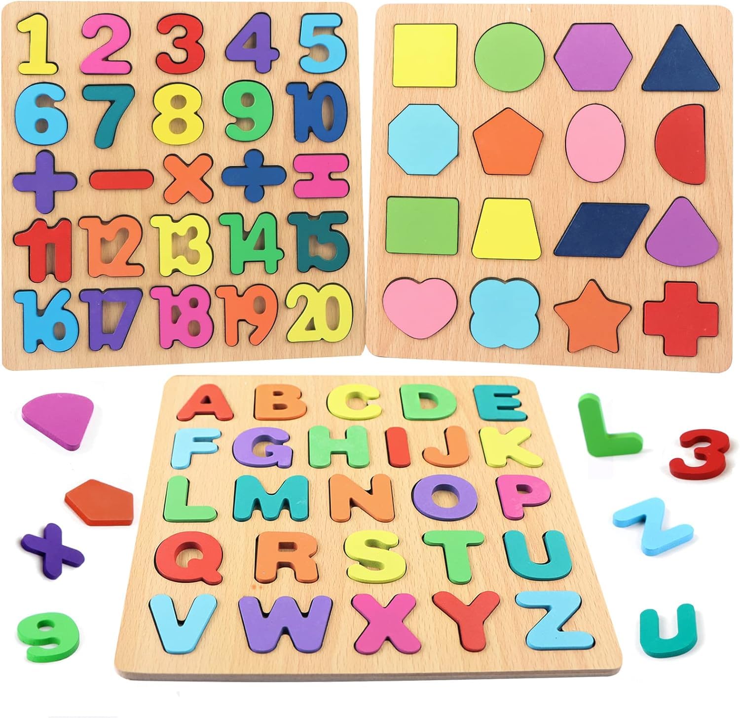Wooden Learning Educational Game Board for Kids